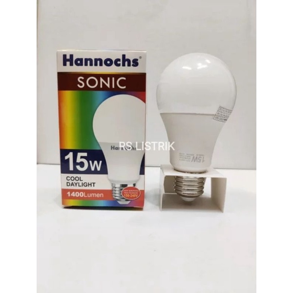 Lampu Led Hannochs Sonic 15w 15 watt CAHAYA PUTIH 6500K COOL DAYLIGHT