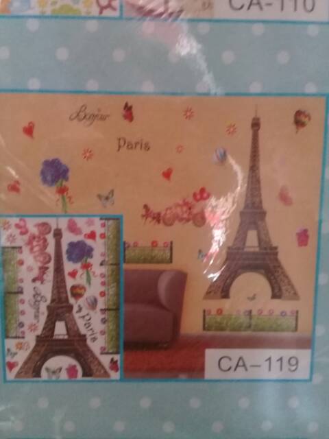 Paris 3D Wallpaper Sticker (80×55cm)