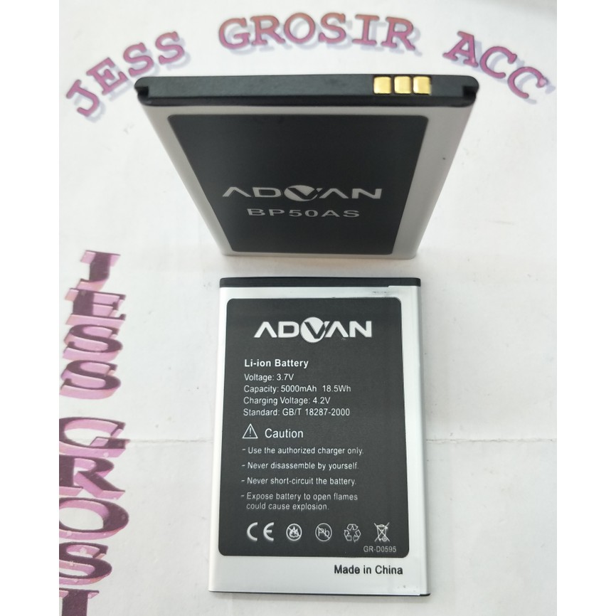 Baterai Battery ADVAN Vandroid BP50AS BP-50AS S50D S-50D Double Power - Hitam