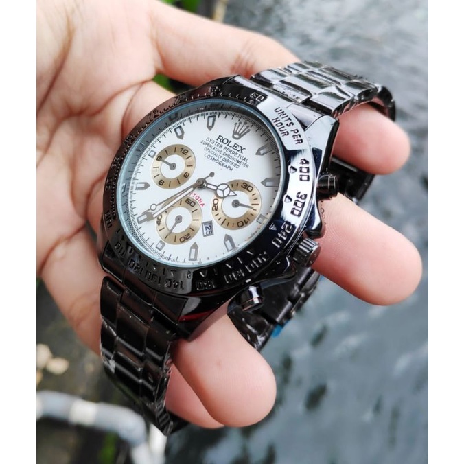 TREEENDIIING..!!!! Jam Tangan Stainless_Daytona_Jam Tangan Pria Analog Mewah Stainless Steel