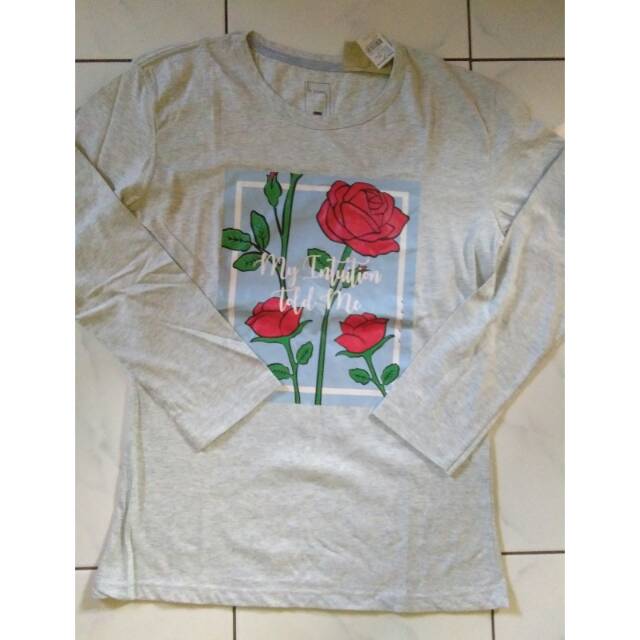 Kaos T Zone cewek lengan panjang