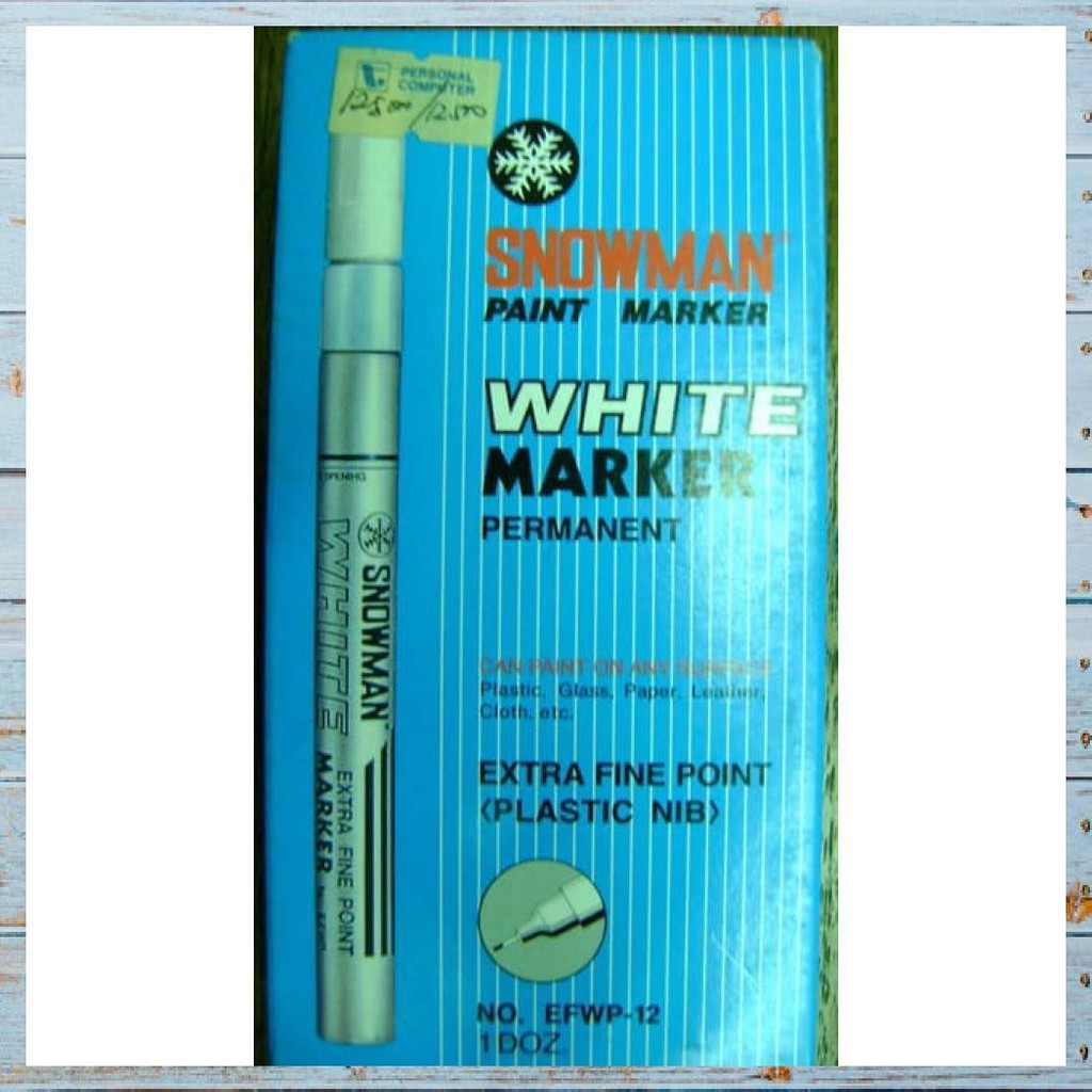 

Paint Marker - Snowman - White Paint Extra Fine Point (Each