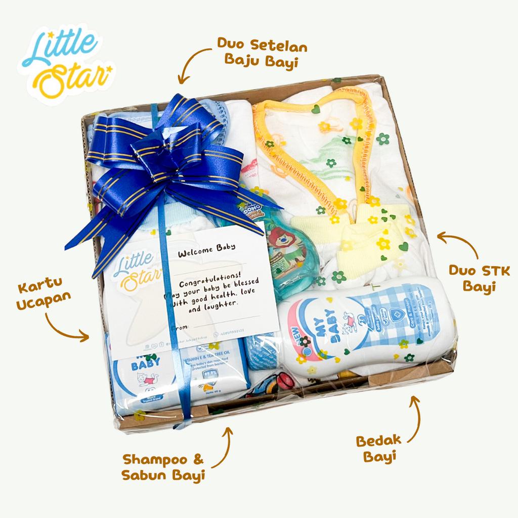 Hampers Bayi Newborn Baby Gift Set Paket Hadiah Parcel Kado Lahiran Setelan Baju Bayi Baru Lahir Unisex