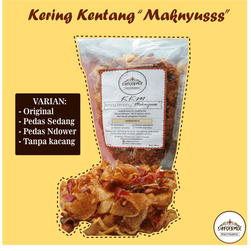 

[RECOMENDED TERMURAH] Kering Kentang "Maknyusss" Asli Homemade Tanpa Pengawet dan MSG