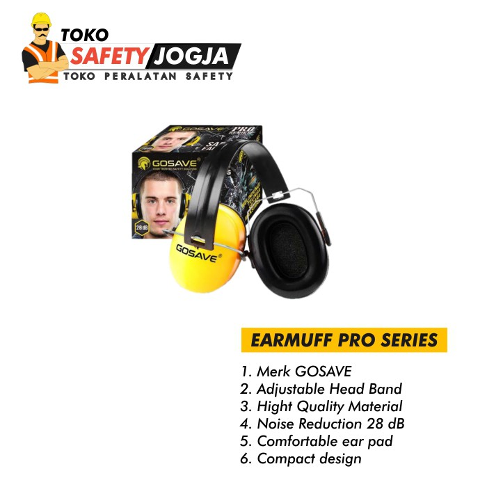 earmuff safety penutup telinga ear muff gosave pro