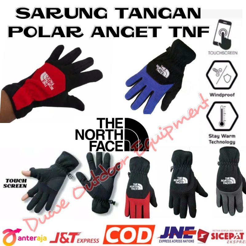 SARUNG TANGAN GUNUNG-GLOVE-SARUNG TANGAN MOTOR-KAOS TANGAN-GLOVE TNF-SARUNG TANGAN TNF POLAR