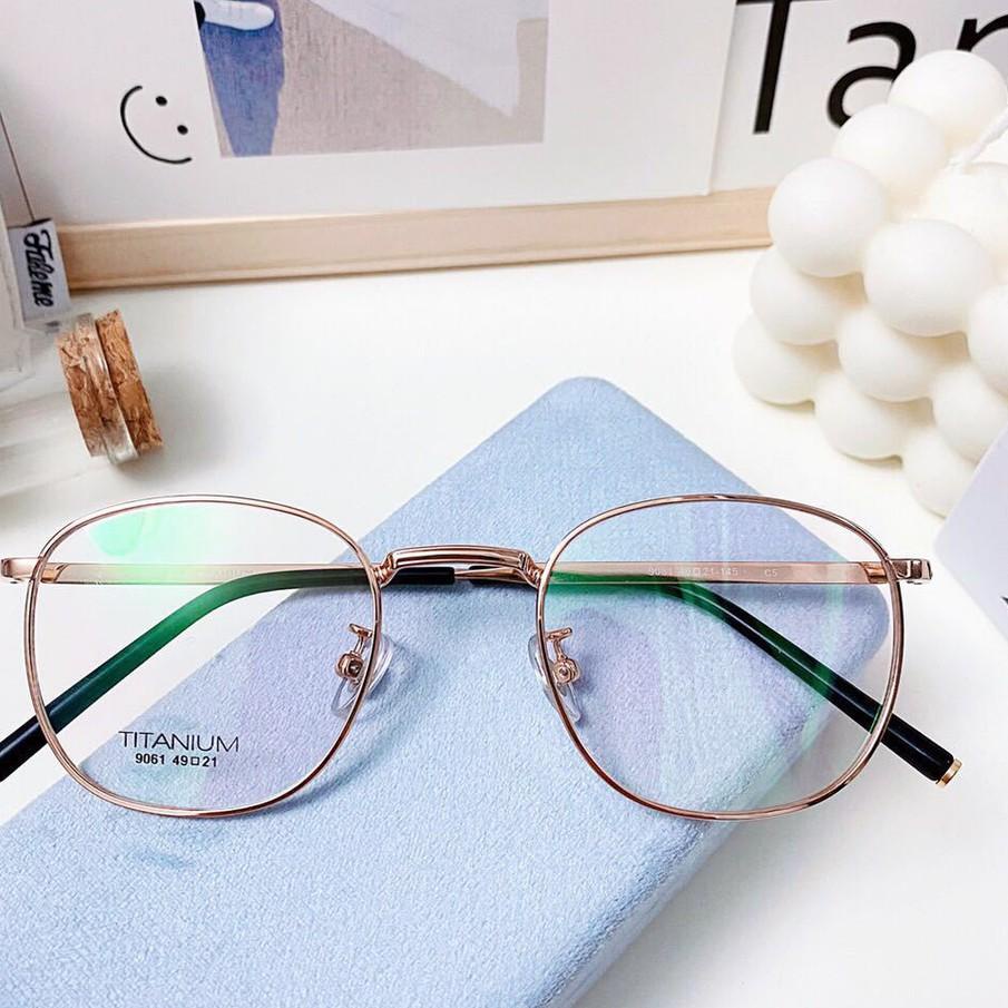 「Limited Time」 (27AN.ID)Kacamata Baca Frame KM73 Anti Radiasi Metal Gaya Retro Untuk Pria / Wanita