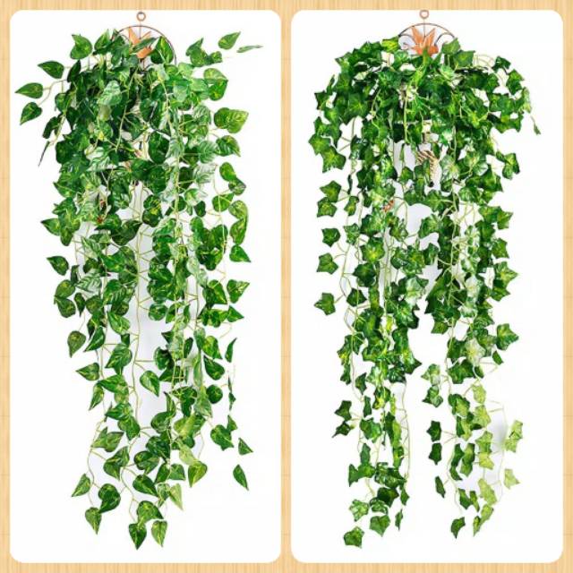 TANAMAN DAUN GANTUNG TANGKAI B8322 DAUN PLASTIK TANAMAN GANTUNG ARTIFICIAL DAUN RAMBAT PLASTIK HOME DECOR