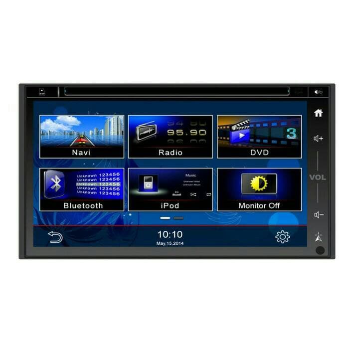 Promo TV MOBIL DVD DOUBLE DIN HEADUNIT HEAD UNIT MTECH 8702 SUPPORT MP4 MKV