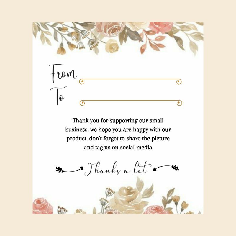 

Thank You card olshop dan floris shop