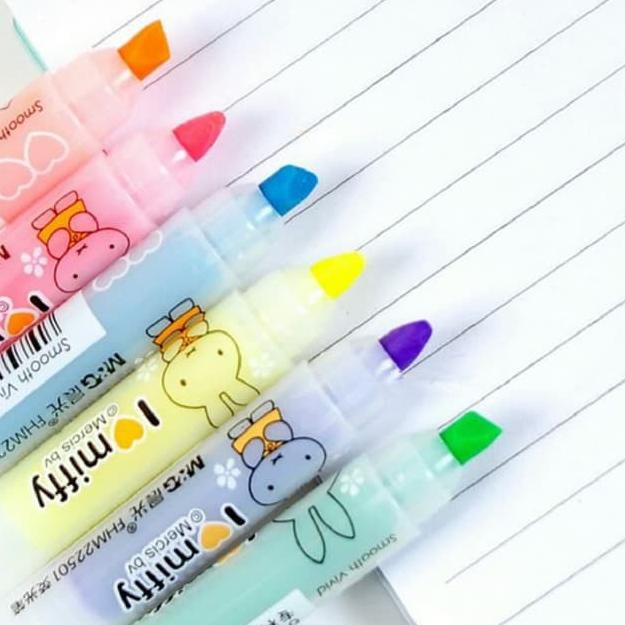 

Mall Pronto Mini Highlighter Textliner Teksliner 6 colors Set ⚡