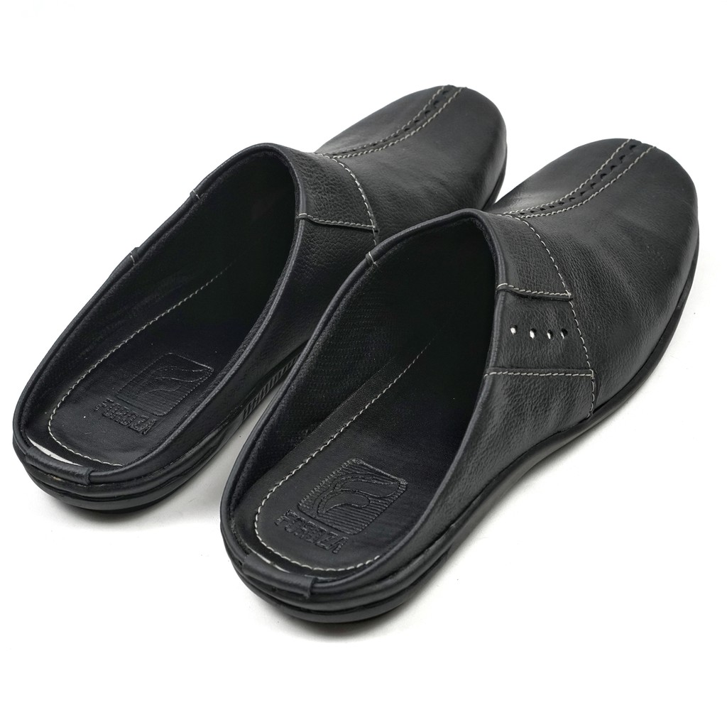 Sepatu Sandal Pria Kulit Asli Sendal Bustong Slippers BWF012