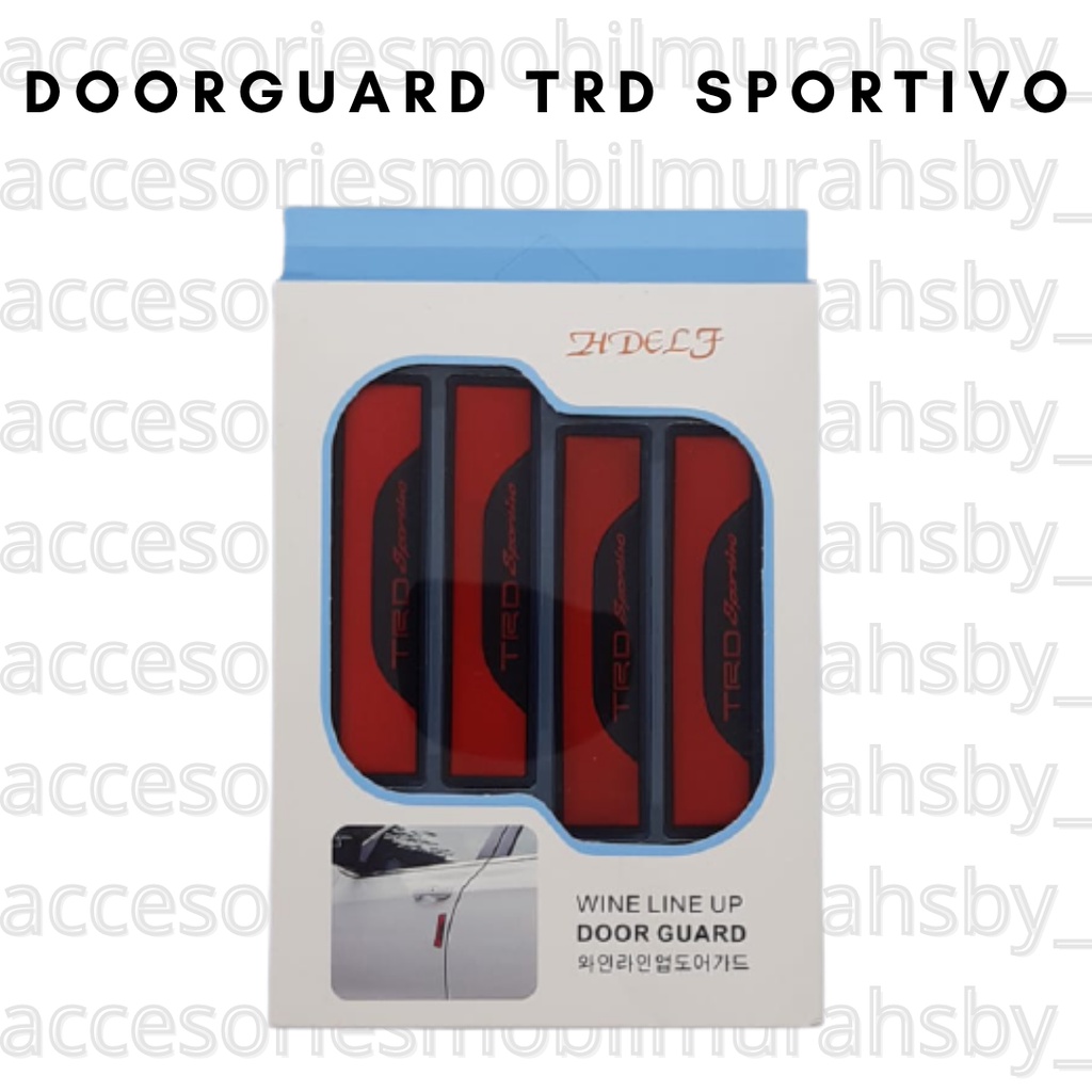 Doorguard Pelindung Pintu Mobil Karet Tulisan TRD Sportivo