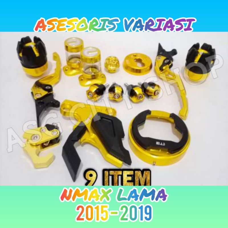 PAKET AKSESORIS VARIASI YAMAHA NMAX 9 ITEM