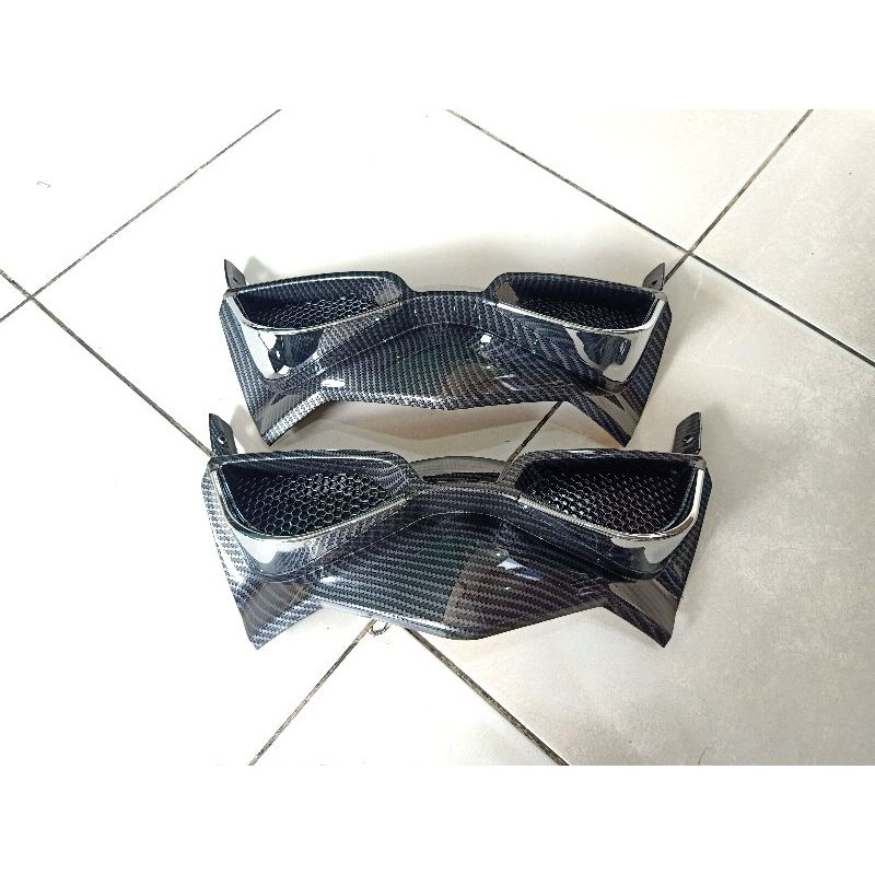 winglet bawah lampu carbon nmax 2020 winglet dua warna nmax 2020