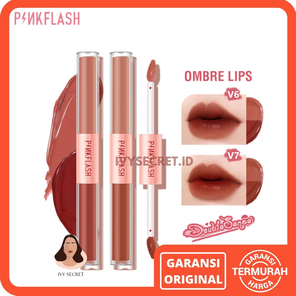 Pinkflash DoubleSense 2In1 Duo Lipstick Velvet Pinkflash Lip Matte Pinkflash Lipcream Pinkflash Lipstick Pinkflash Lipstik Pink Flash Lipstick Pink Flash Lipcream Pink Flash Pinkflas