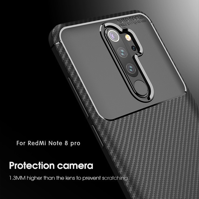 Case Xiaomi Redmi Note 8 Pro Ultimate Carbon Combine Premium Softcase