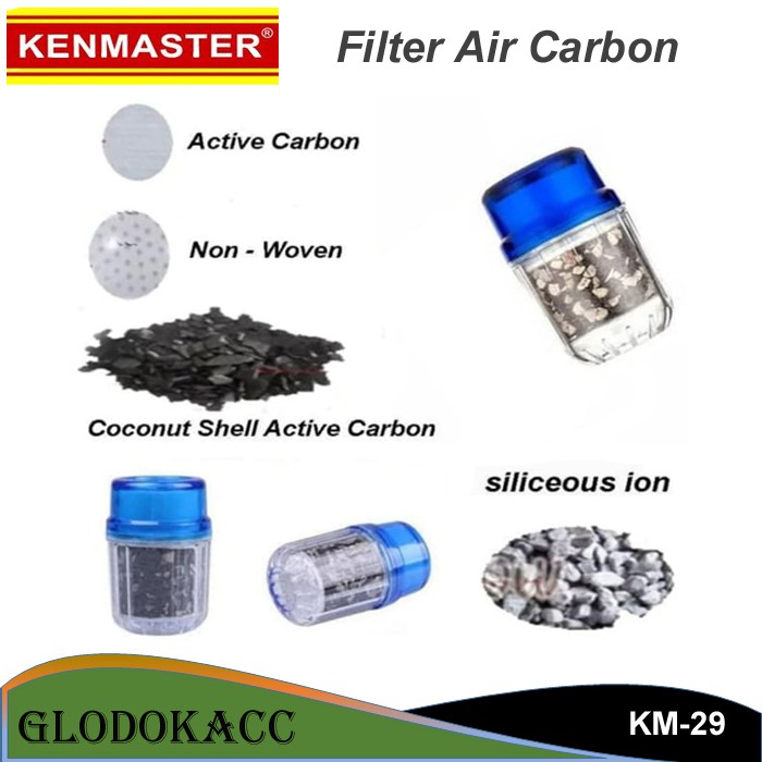 Filter Air Carbon Active / Saringan Air Kran / Kenmaster Water Filter KM-29