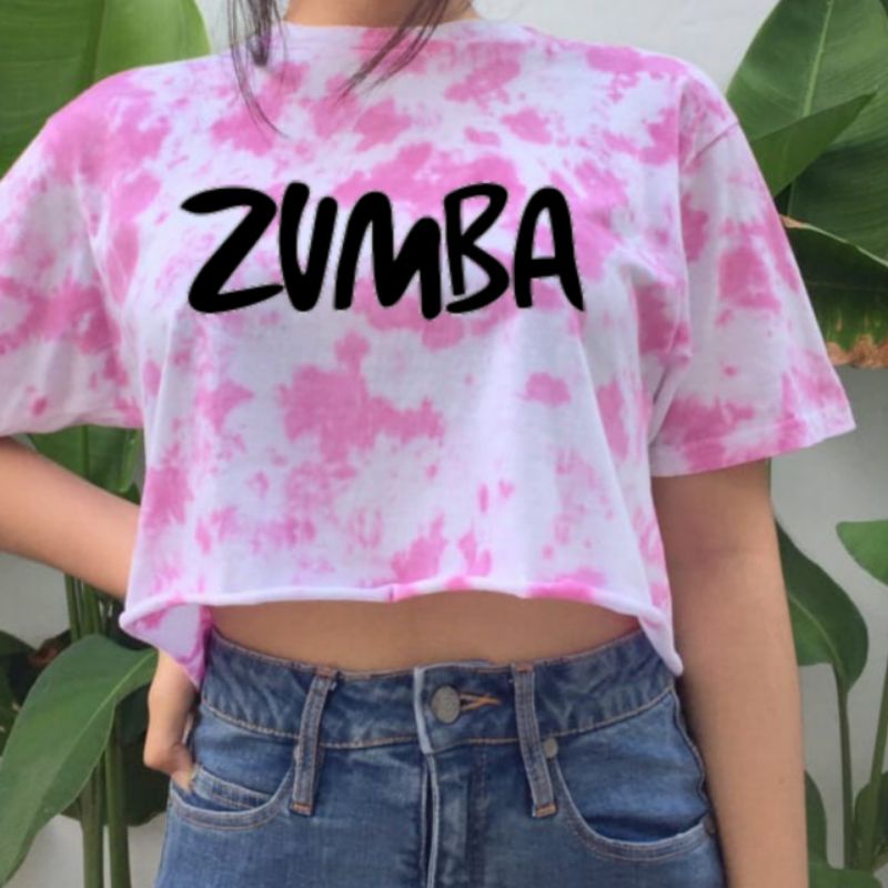 N2-KAOS KROPTOP ZUMBA N AEROBIC TIE DYE