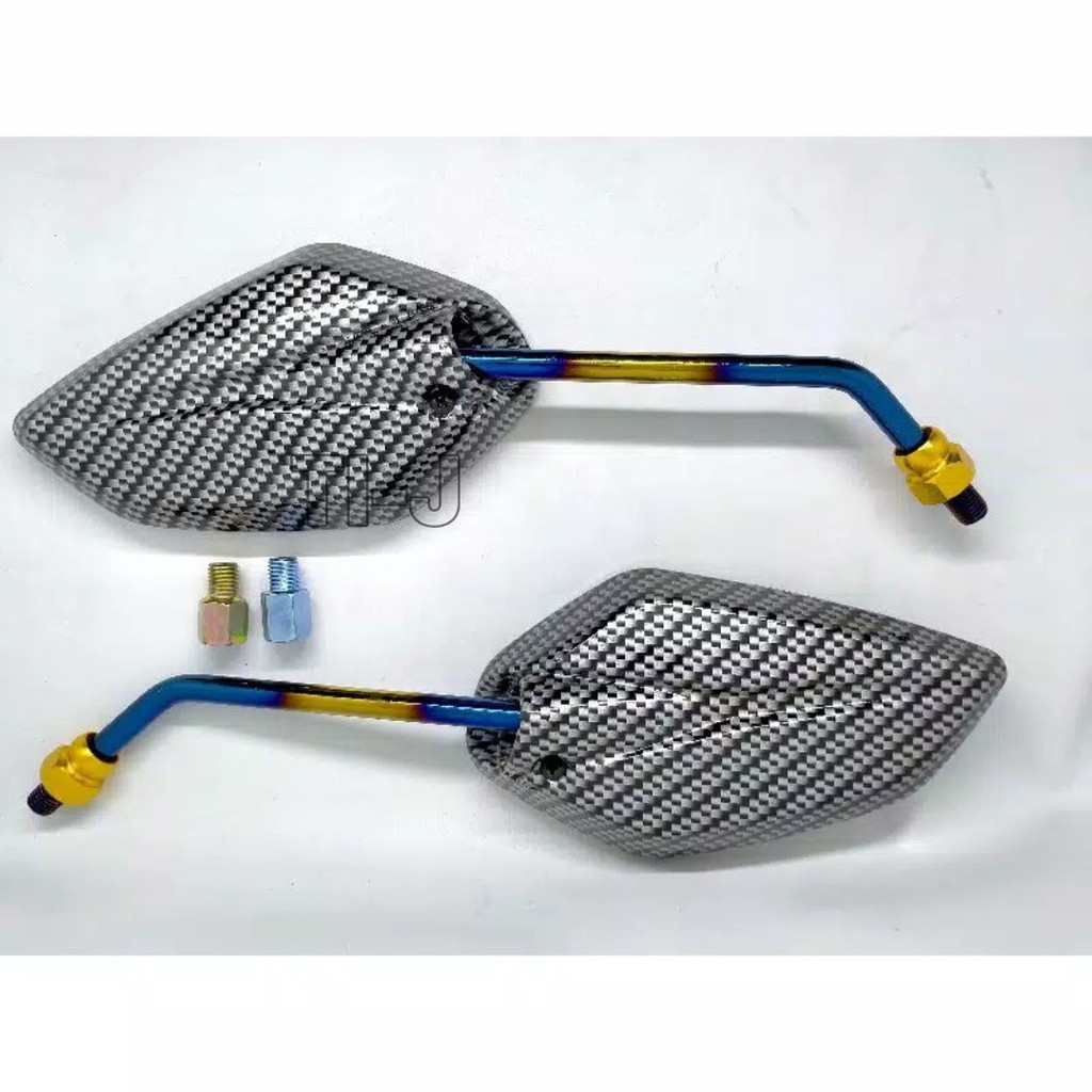 Spion Karbon Yamaha Vixion, Mio, Jupiter tangkai twotone