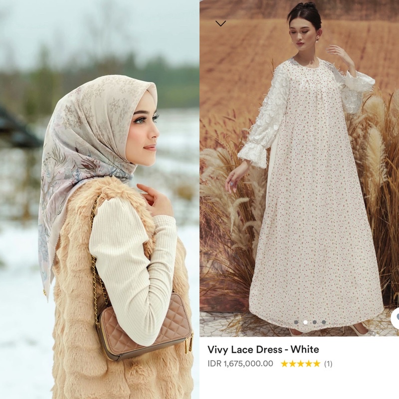 Buttonscarves Disney Frozen Almond Bundling Benang Jarum Vivy Lace Dress