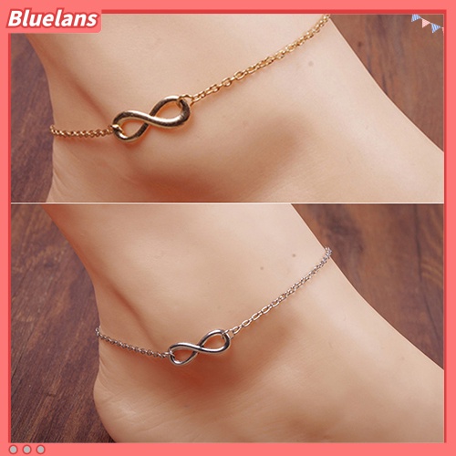 Bluelans Women Fashion 8-Shape Decor Bracelet Barefoot Anklet Chain Foot Jewelry Gift