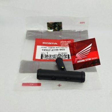 JOINT THREEWAY HOUSE PIPA SAMBUNGAN SELANG RADIATOR CABANG TIGA T VARIO 110 CW TECHNO KARBURATOR ORI