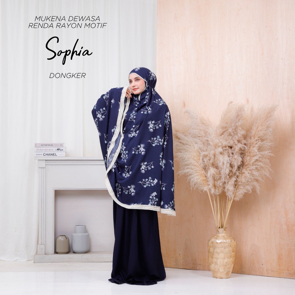 PUSAT MUKENA TASIK - MUKENA RENDA DEWASA MOTIF SOPHIA