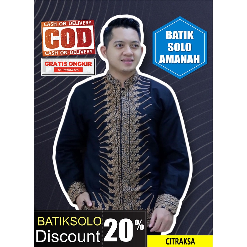 CITRAKSA KEMEJA BATIK SOLO TERLENGKAP SURAKARTA SOLO  DILLAN RAJASAKTI FLORIST NH MURAKABI KHARIS PA