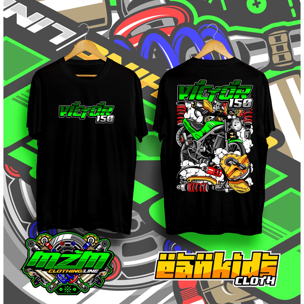 Baju kaos pria distro original/KAOS DISTRO  KAWASAKI NINJA VICTOR 150/kaos pria keren/pakaian pria/n