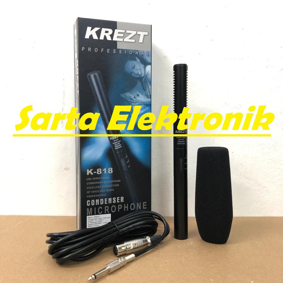 Mic Kabel Condenser Krezt K 818 Original Kondensor Krezt K818