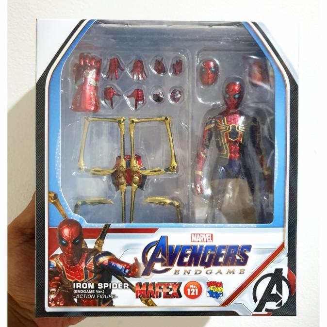 Mafex 121 Iron Spider End Game Spiderman Spider Man Endgame Version