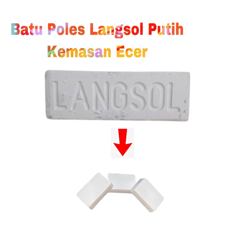 batu poles langsol putih