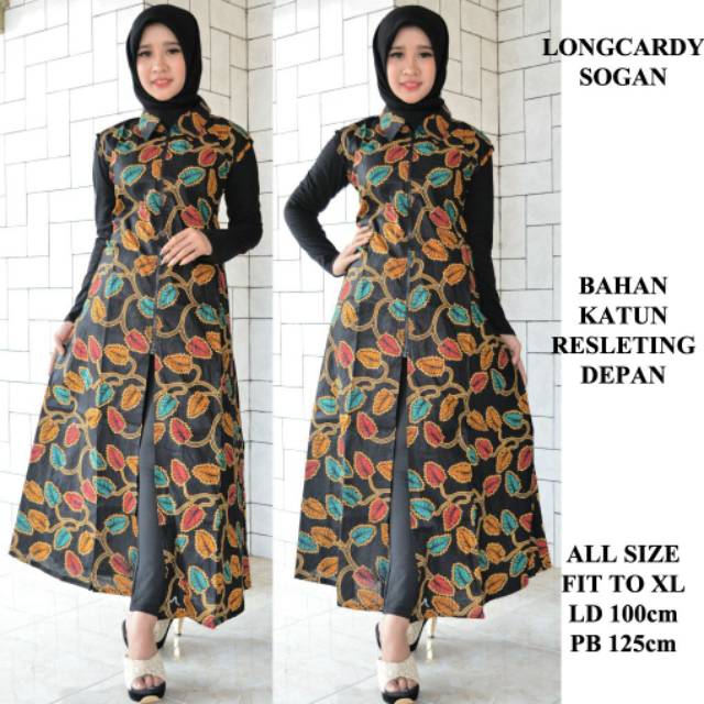 Longcardy Batik Brokat Murah - Outer Batik Brukat Murah