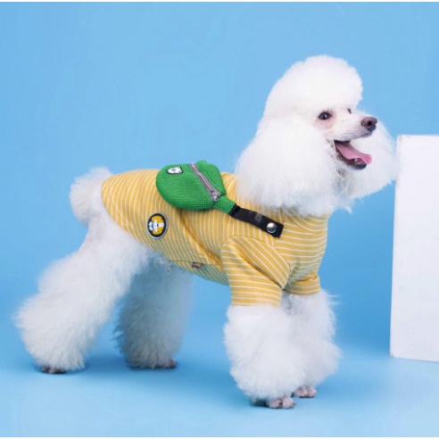 Dog Cloth Baju Anjing Tas Selempang Ransel Katun Anjing Poodle Pom