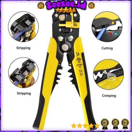 Automatic Wire Stripper Crimper Wire Cuter Pliers Cutting Pressing Potong Electrician Crimping Tool