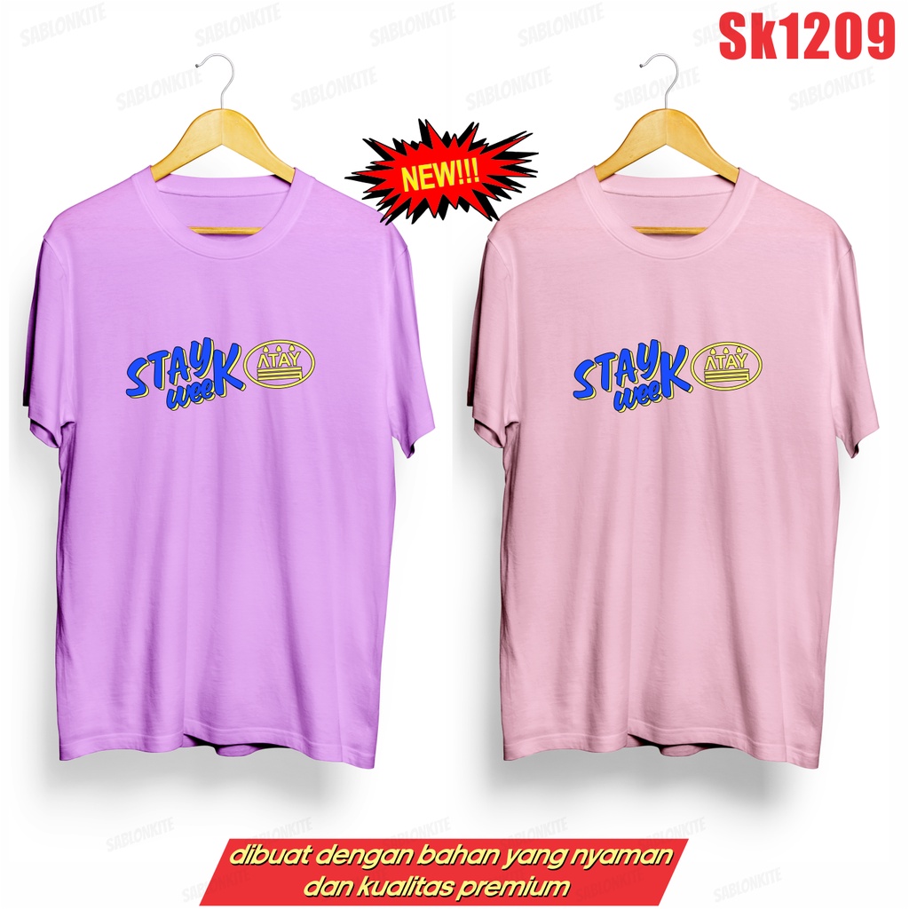 MURAH!!! KAOS STRAYKIDS STAY WEEK SK1209 UNISEX COMBED 30S