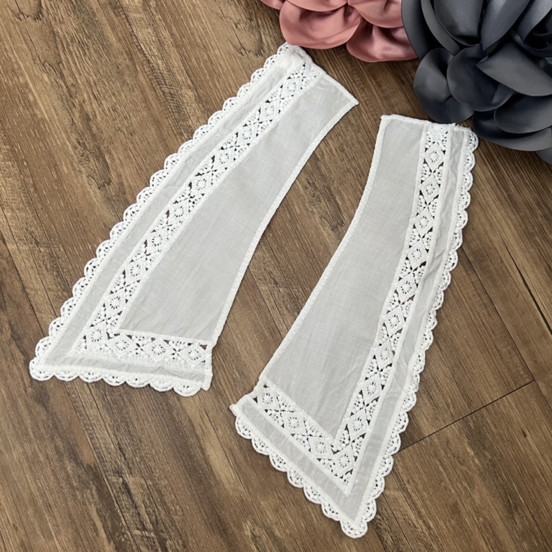 Kerah Jahit, Renda Jahit Impor / Collar