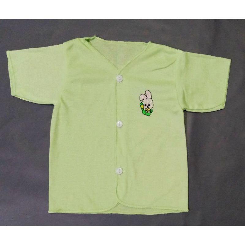 Baju Bayi Lengan Pendek Halus POLOS ALIL Baju Bayi Newborn Perlengkapan Bayi Baru Lahir