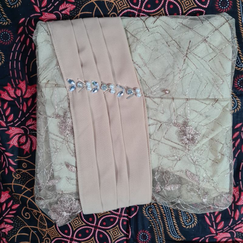 SHOPASHOP SOLO Batik Kebaya Couple Denira Payet ceruty-Latte