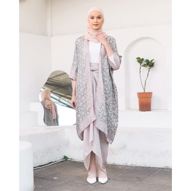 Terbaru Setelan Atasan Baju Wanita Batik Viscose Outer Batik Set Rok Lilit Celana Kulot Jumbo Pakaia