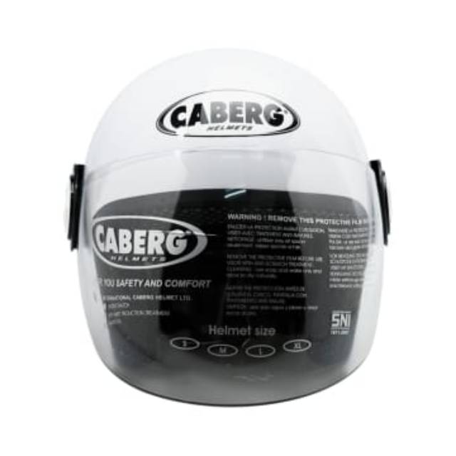 Caberg Helm Half Face Polos Ukuran L - Putih