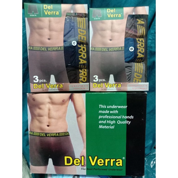 (DEL VERA) CELANA DALAM BOXER/CELANA DALAM PRIA DEWASA MURAH