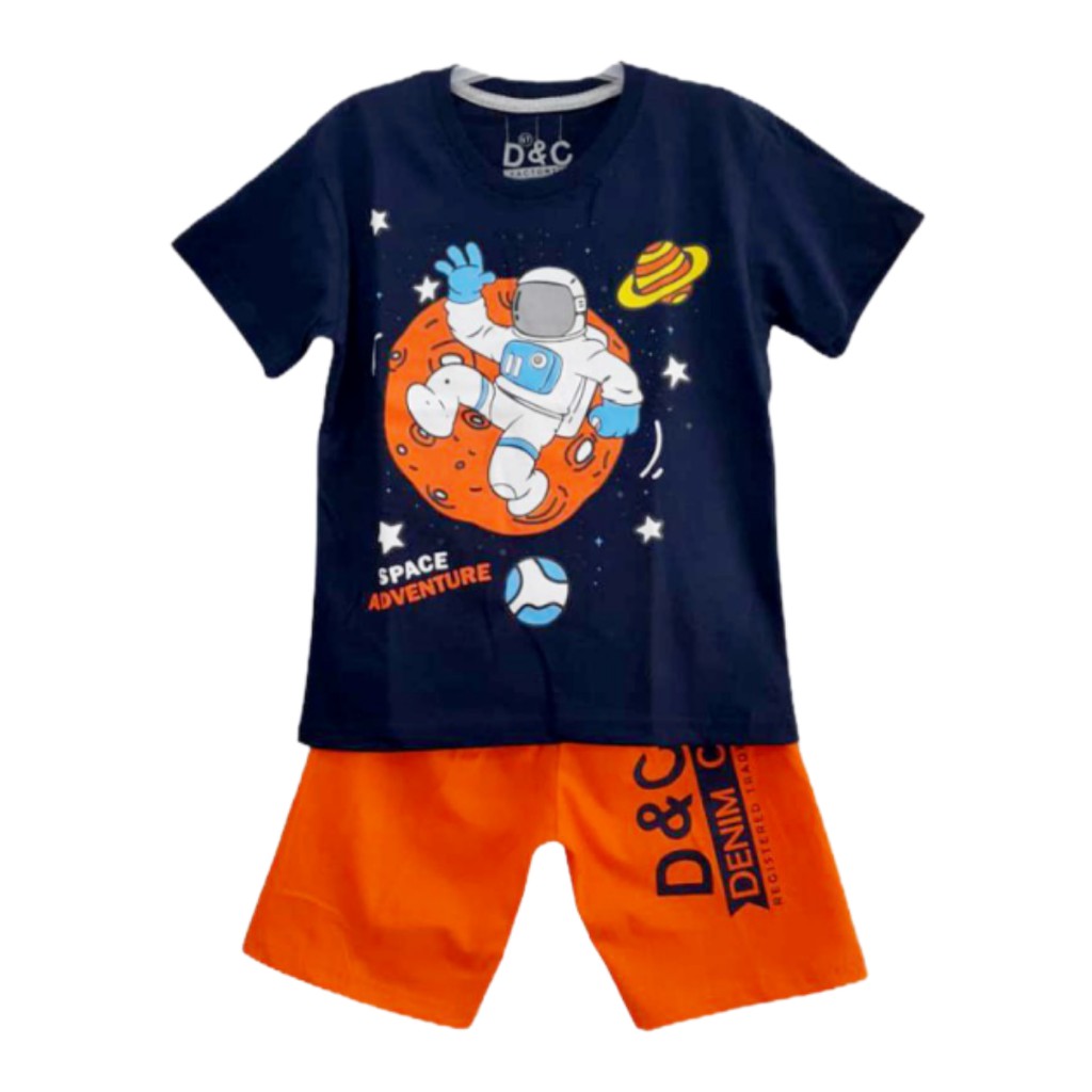 LGM Setelan  Baju Kaos Anak Cowo  Space Adventure Size 1 10 