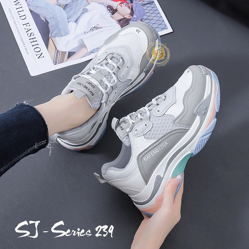 [OOS] Cruella Sepatu Sneakers Tali Wanita Import / Sepatu Olahraga Kualitas Premium - 239