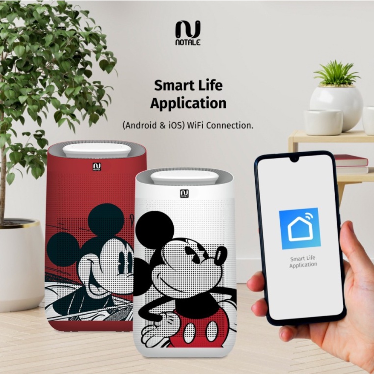 Notale Smart Air Purifier UV Mickey Series Pembersih Udara Debu Virus