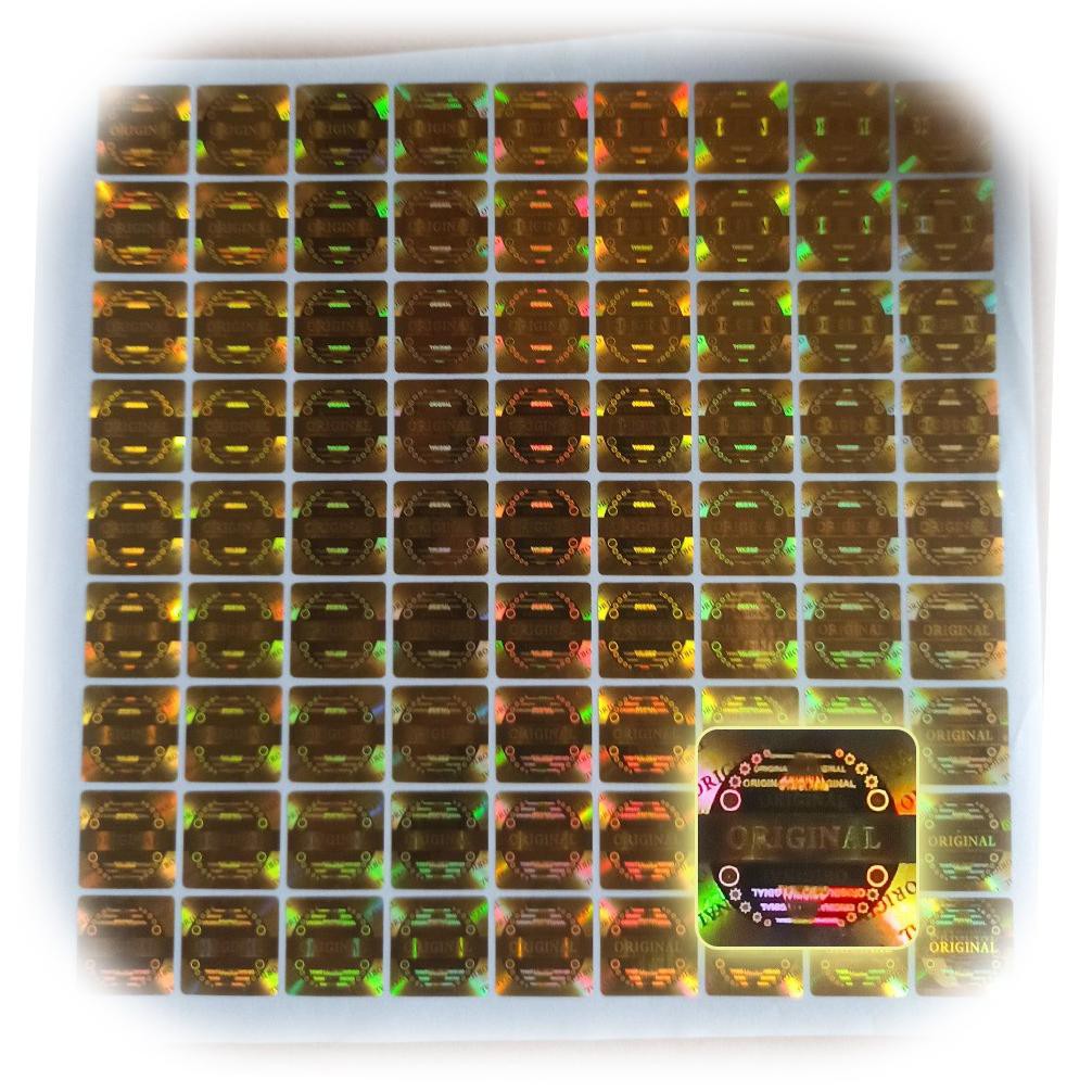 

uR9Code Stiker Hologram Kotak gold(C9L7) (paling laris)