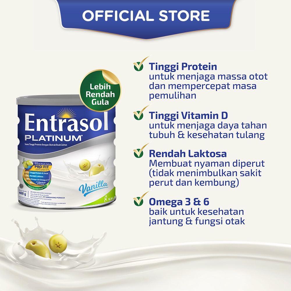 ENTRASOL PLATINUM VANILLA 400 G