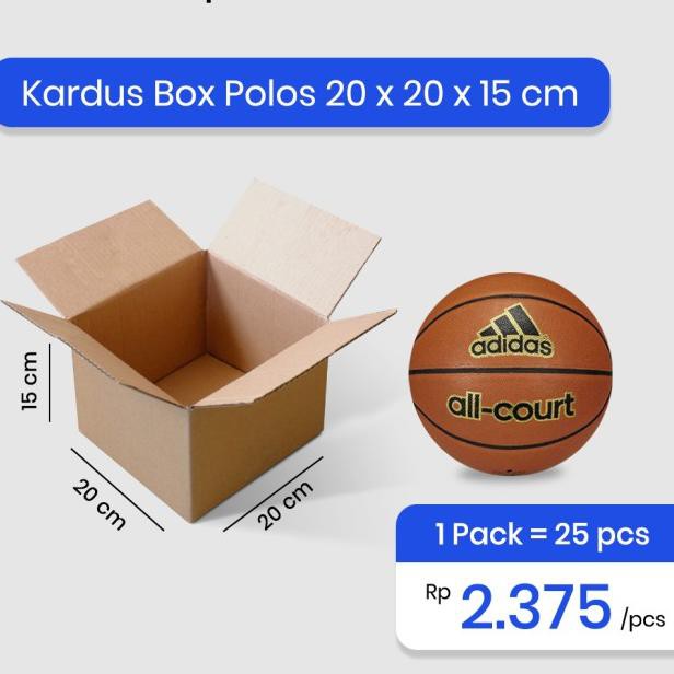 

♗ Corrugated Box - Kardus Box Polos 20x20x15 cm ♡