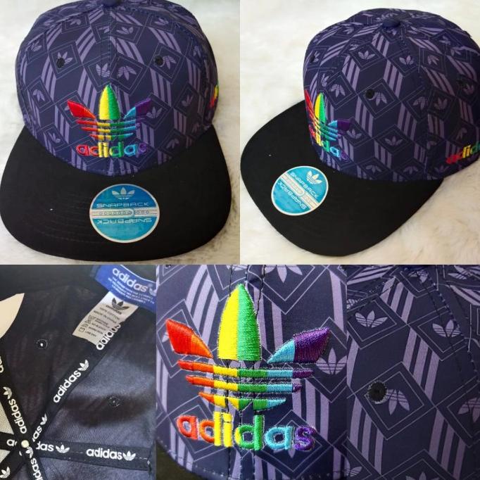 Topi Snapback ADIDAS RAINBOW premium import (not Converse Ny nike )2